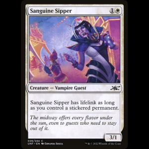 MTG Sanguine Sipper Unfinity unf#26