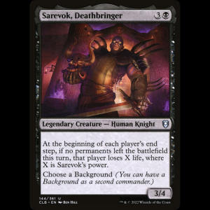 MTG Sarevok, Deathbringer Commander Legends: Battle for Baldur's Gate clb#144