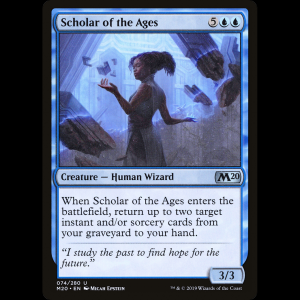 MTG Erudita de las eras (Scholar of the Ages) Core Set 2020 m20#74