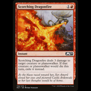 MTG Fuegodragón abrasador (Scorching Dragonfire) Core Set 2021 m21#158