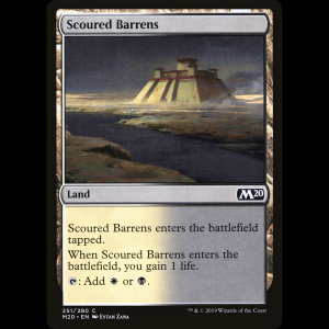 MTG Yermos desérticos (Scoured Barrens) Core Set 2020 m20#251