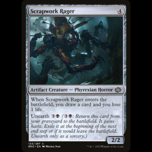 MTG Iracundo chatarreño (Scrapwork Rager) The Brothers' War bro#123