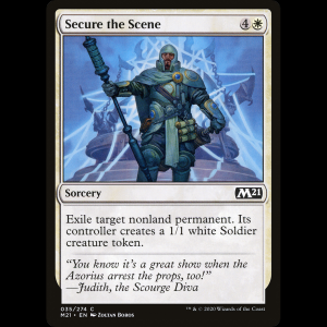 MTG Salvaguardar el lugar (Secure the Scene) Core Set 2021 m21#35