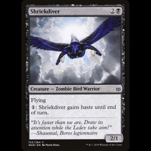 MTG 叫ぶ落下兵 (Shriekdiver) War of the Spark war#103