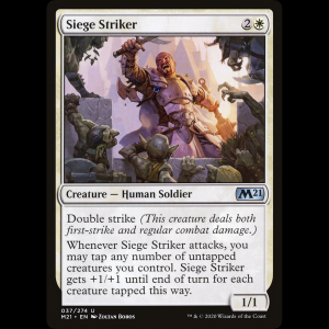 MTG Luchador de asedio (Siege Striker) Core Set 2021 m21#37