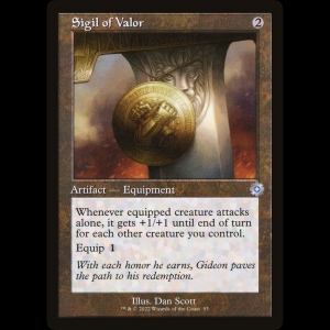 MTG Sello de valor (Sigil of Valor) The Brothers' War Retro Artifacts brr#53