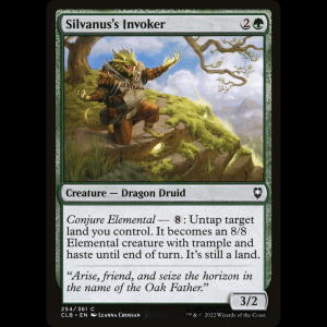 MTG Silvanus's Invoker Commander Legends: Battle for Baldur's Gate clb#254