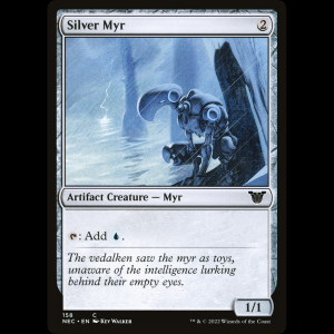 MTG Silver Myr Neon Dynasty Commander nec#158