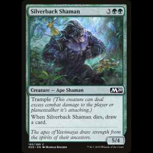 MTG Chamán lomo plateado (Silverback Shaman) Core Set 2020 m20#195