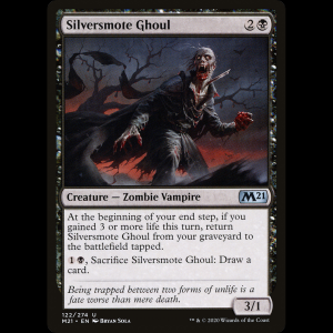 MTG Necrófago herida plateada (Silversmote Ghoul) Core Set 2021 m21#122