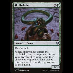 MTG Crótalo quebrantahuesos (Skullwinder) Commander Legends: Battle for Baldur's Gate clb#256