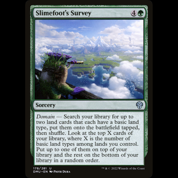 MTG Slimefoot's Survey Dominaria United dmu#178 - Madtoyz MTG Slimefoot's Survey Dominaria United dmu#178 - Madtoyz