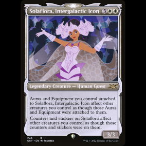 MTG Solaflora, Intergalactic Icon Unfinity unf#246