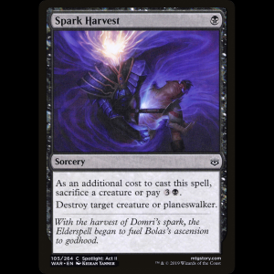 MTG 灯の収穫 (Spark Harvest) War of the Spark war#105