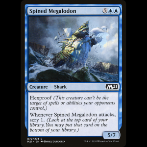 MTG Megalodón con púas (Spined Megalodon) Core Set 2021 m21#72