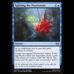 MTG División de la piedra de poder (Splitting the Powerstone) The Brothers' War bro#63