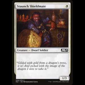 MTG Escudante devoto (Staunch Shieldmate) Core Set 2021 m21#39