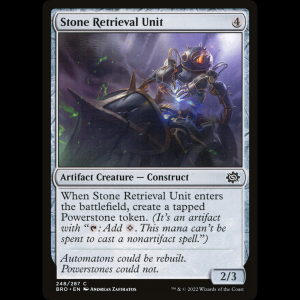 MTG Unidad de recuperación de piedras (Stone Retrieval Unit) The Brothers' War bro#248