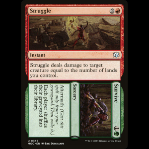 MTG Struggle // Survive March of the Machine Commander moc#339