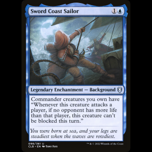 MTG Sword Coast Sailor Commander Legends: Battle for Baldur's Gate clb#98