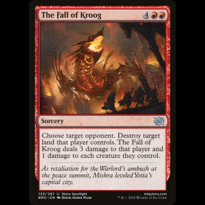 MTG La caída de Kroog (The Fall of Kroog) The Brothers' War bro#133