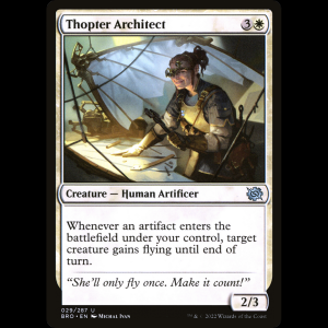 MTG Arquitecta de tópteros (Thopter Architect) The Brothers' War bro#29