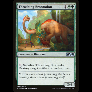 MTG Brontodón aplastador (Thrashing Brontodon) Core Set 2020 m20#197