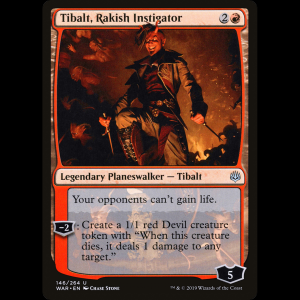 MTG Tibalt, instigador libertino (Tibalt, Rakish Instigator) War of the Spark war#146