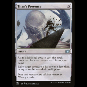 MTG Titan's Presence Jumpstart 2022 j22#749