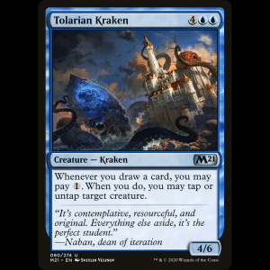 MTG Kraken tolariano (Tolarian Kraken) Core Set 2021 m21#80