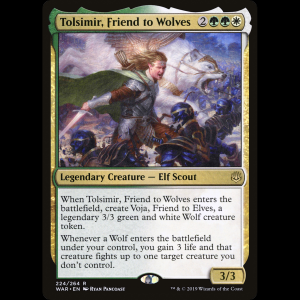 MTG Tolsimir, Friend to Wolves War of the Spark war#224