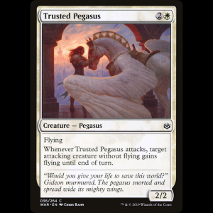 MTG 信頼あるペガサス (Trusted Pegasus) War of the Spark war#36