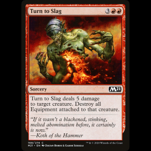 MTG Convertir en escoria (Turn to Slag) Core Set 2021 m21#168
