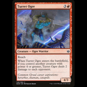 MTG 砲塔のオーガ (Turret Ogre) War of the Spark war#148