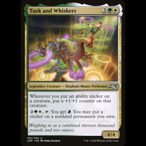 MTG Tusk and Whiskers Unfinity unf#182