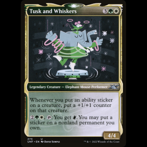 MTG Tusk and Whiskers Unfinity unf#273