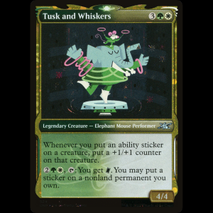 MTG Tusk and Whiskers Unfinity unf#524