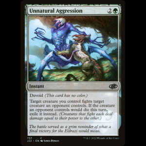 MTG Unnatural Aggression Jumpstart 2022 j22#737