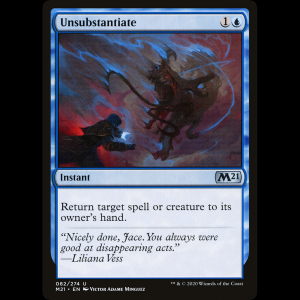 MTG Privar de sustancia (Unsubstantiate) Core Set 2021 m21#82