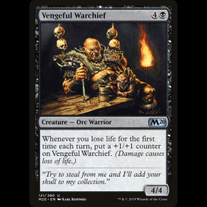 MTG Jefe de guerra vengativo (Vengeful Warchief) Core Set 2020 m20#121