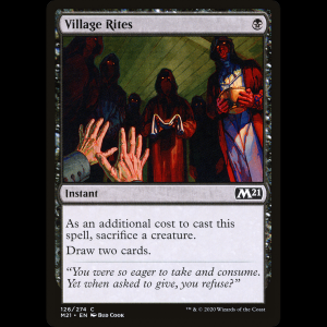 MTG Ritos de pueblo (Village Rites) Core Set 2021 m21#126
