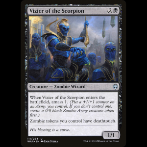 MTG 蠍の侍臣 (Vizier of the Scorpion) War of the Spark war#111