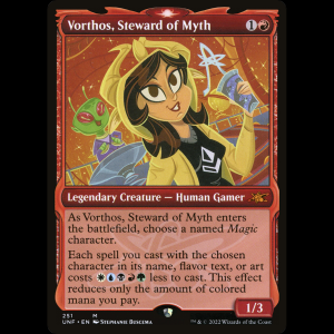 MTG Vorthos, Steward of Myth Unfinity unf#251