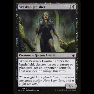MTG ヴラスカの懐刀 (Vraska's Finisher) War of the Spark war#112