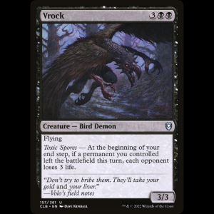 MTG Vrock Commander Legends: Battle for Baldur's Gate clb#157