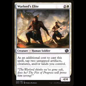 MTG Élite del señor guerrero (Warlord's Elite) The Brothers' War bro#32
