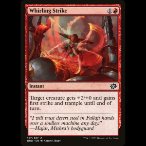 MTG Golpe en remolino (Whirling Strike) The Brothers' War bro#157