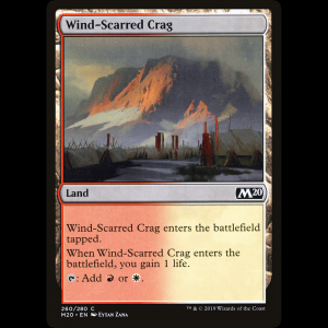 MTG Risco cicatriz del viento (Wind-Scarred Crag) Core Set 2020 m20#260