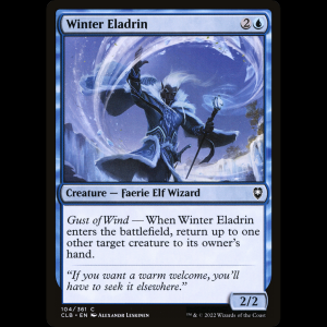 MTG Winter Eladrin Commander Legends: Battle for Baldur's Gate clb#104