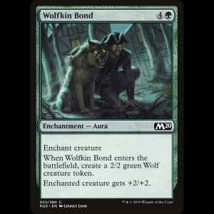 MTG Vínculo lupino (Wolfkin Bond) Core Set 2020 m20#203